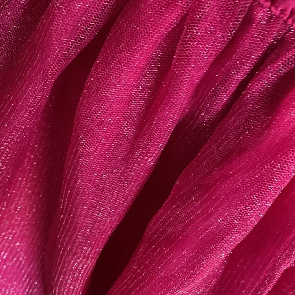 Gymboree Mini tutu skirt hot pink sparkly large girls 10/12